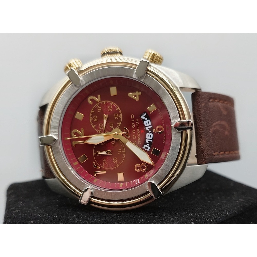 Android AD466 Chronograph Red Dial Stainless Steel Watch [GNP013837]